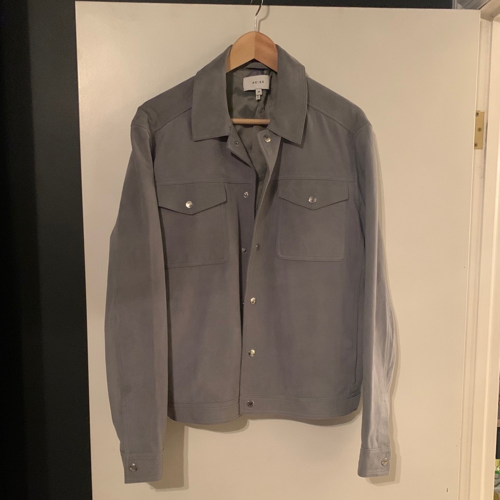 Reiss Blue Suede jacket